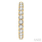 10 Ctw Inside-Out Round Cut Diamond Hoop Earrings in 14K Yellow Gold