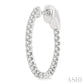 1/2 Ctw Inside-Out Round Cut Diamond Hoop Earrings in 14K White Gold
