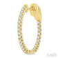 1/2 Ctw Inside-Out Round Cut Diamond Hoop Earrings in 14K Yellow Gold