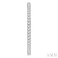 1 1/2 Ctw Inside-Out Round Cut Diamond Oval Shape Hoop Earrings in 14K White Gold