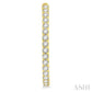 3 Ctw Inside-Out Round Cut Diamond Oval Shape Hoop Earrings in 14K Yellow Gold