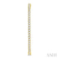 3 Ctw Inside-Out Round Cut Diamond 1 3/4 Inch Hoop Earrings in 14K Yellow Gold