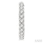 2 Ctw Inside-Out Round Cut Diamond Hoop Earrings in 14K White Gold