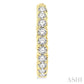 2 Ctw Inside-Out Round Cut Diamond Hoop Earrings in 14K Yellow Gold