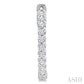 1 Ctw Inside-Out Round Cut Diamond Hoop Earrings in 14K White Gold