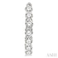 4 Ctw Inside-Out Single Prong Set Round Cut Diamond Hoop Earrings in 14K White Gold