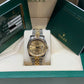 Rolex Datejust 18k/ss Jubilee Gold Roman Numerals Watch 116233