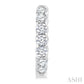 2 Ctw Inside-Out Embellished Round Cut Diamond Hoop Earrings in 14K White Gold