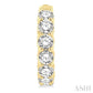 5 Ctw Inside-Out Embellished Round Cut Diamond Hoop Earrings in 14K Yellow Gold