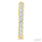 1 Ctw Inside-Out Embellished Round Cut Diamond Hoop Earrings in 14K Yellow Gold