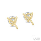 1 1/4 Ctw Round Cut Diamond Martini Stud Earrings in 14K Yellow Gold