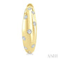 1/6 Ctw Round Cut Diamond Mosaic Huggie Earrings in 10K Yellow Gold