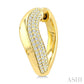 1/2 Ctw Round Cut Diamond Aeris Gold Fashion Hoop Earrings in 14K Yellow Gold