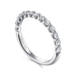 Gabriel & Co. 14K White Gold Single Prong Diamond Band Ring 1/2CTW