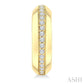 1/6 Ctw Round Cut Golden Glow Diamond Bold Fashion Half Hoop Earrings in 10K Yellow Gold