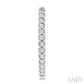 1/5 Ctw Round Cut Diamond Hoop Earrings in 10K White Gold