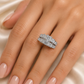 2.00 CTW Three-Stone Diamond Bridal Set in 14K White Gold (3/4 CT Center) | Monica Jewelers