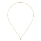 Gabriel & Co. 14K Yellow-White Gold Diamond Evil Eye Pendant Necklace .03CTW