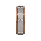 BEOWULF Raised Center Brushed Espresso Tungsten Carbide Wedding Band with Channel-Set Diamonds - 8mm