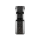 KILAUEA Men’s Polished Tungsten Wedding Band with Black & Gray Lava Rock Stone Inlay & Polished Beveled Edges - 8mm