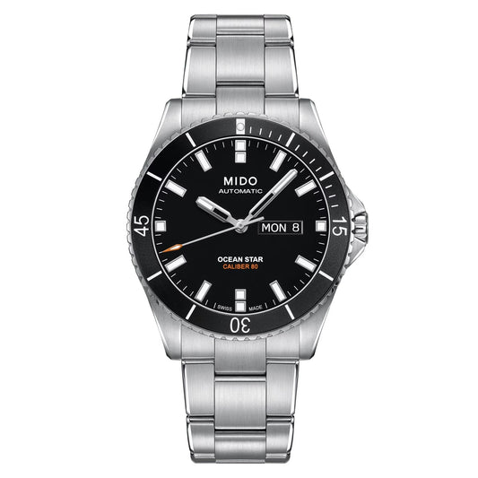 Mido Ocean Star Captain — Stainless Steel / Black Dial