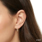 3/8 Ctw Oval and Round Cut Diamond Rectangular Fashion Hoop Earrings in 14K Yellow Gold