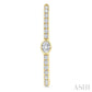 3/8 Ctw Oval and Round Cut Diamond Rectangular Fashion Hoop Earrings in 14K Yellow Gold
