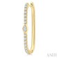 1/3 Ctw Marquise and Round Cut Diamond Rectangular Fashion Hoop Earrings in 14K Yellow Gold