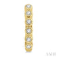 1/10 Ctw Round Cut Diamond Huggie Petite Earrings in 14K Yellow Gold