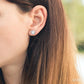 1 Ctw Round Cut Diamond Stud Earrings in 14K White Gold
