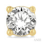 3/4 Ctw Round Cut Diamond Stud Earrings in 14K Yellow Gold