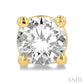 1/2 Ctw Round Cut Diamond Stud Earrings in 14K Yellow Gold