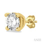 3/8 Ctw Round Cut Diamond Stud Earrings in 14K Yellow Gold