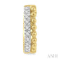 1/10 Ctw Circular Bead & Round Cut Bead Bijoux Diamond Huggie Petite Earrings in 10K Yellow Gold