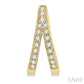 1/5 Ctw Split Round Cut Diamond Huggie Petite Earrings in 10K Yellow Gold