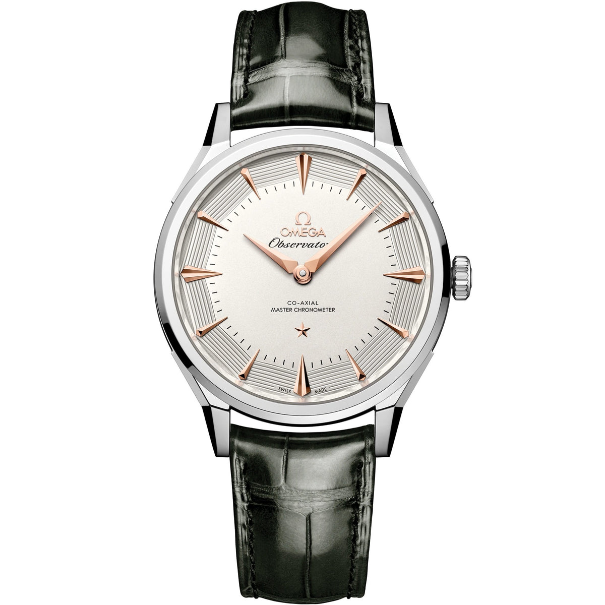 Omega Constellation Observatory 39.4 mm — O-megasteel on Alligator (140.13.39.21.02.001)