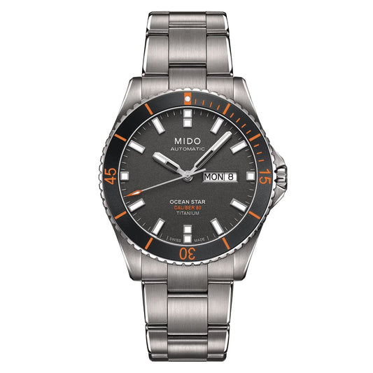 Mido Ocean Star Captain — Titanium / Anthracite Dial