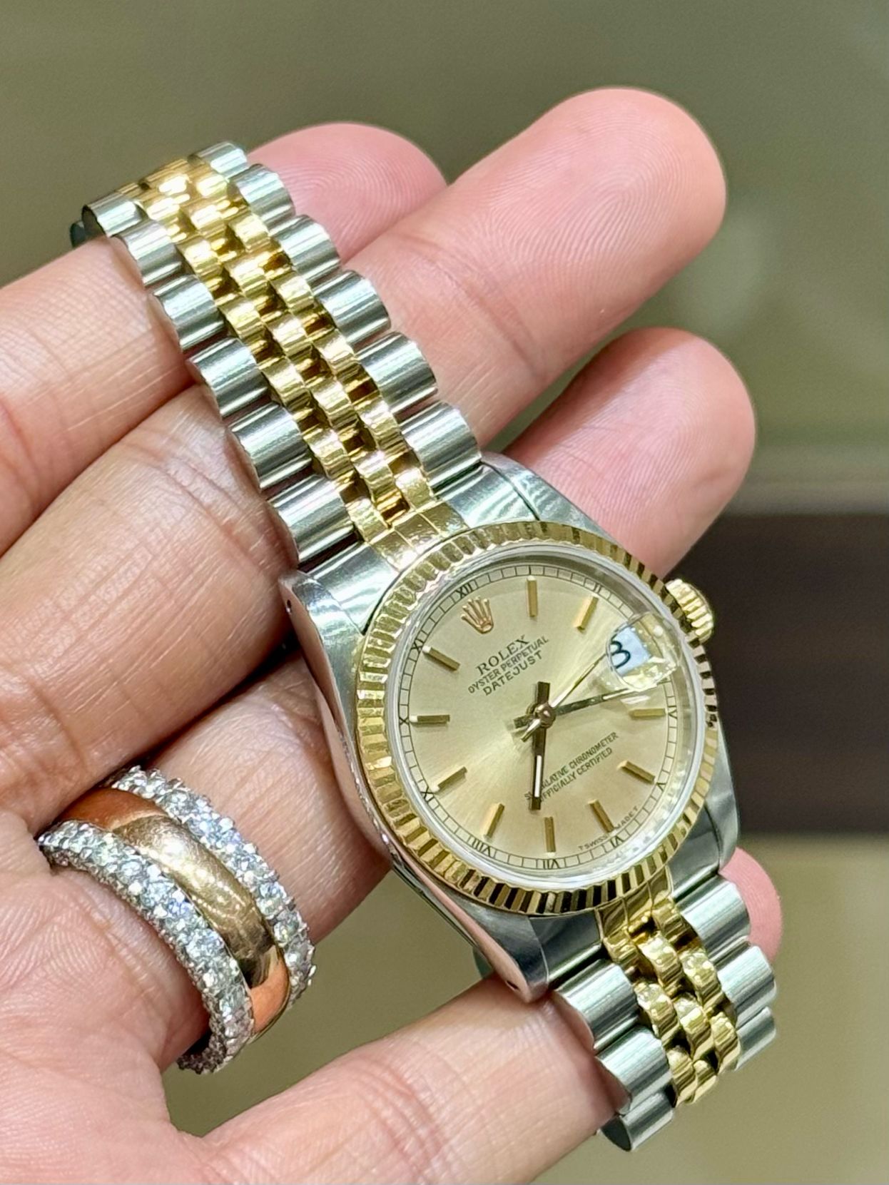 Rolex Datejust Mid size 31mm Champagne dial 68273
