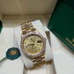Rolex President Day Date 18038 18k Yellow Gold Gold Diamond Dial