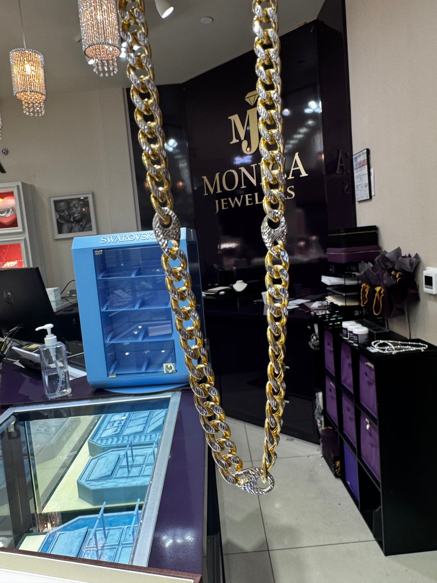 10k gucci  curb link chain