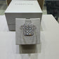14K White Gold 2.00 CTW Emerald-Shaped Composite Diamond Halo Ring