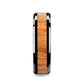 OBLIVION Red Oak Wood Inlaid Black Ceramic Ring with Bevels - 6mm - 10mm