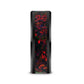 MATRIX Black Ceramic Polished Beveled Edges Men’s Wedding Band with Black Opal Inlay - 8mm