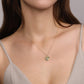 Gabriel & Co. Diamond Cut - 14K White And Yellow Gold Diamond And Heart Pendant Necklace .01CTW