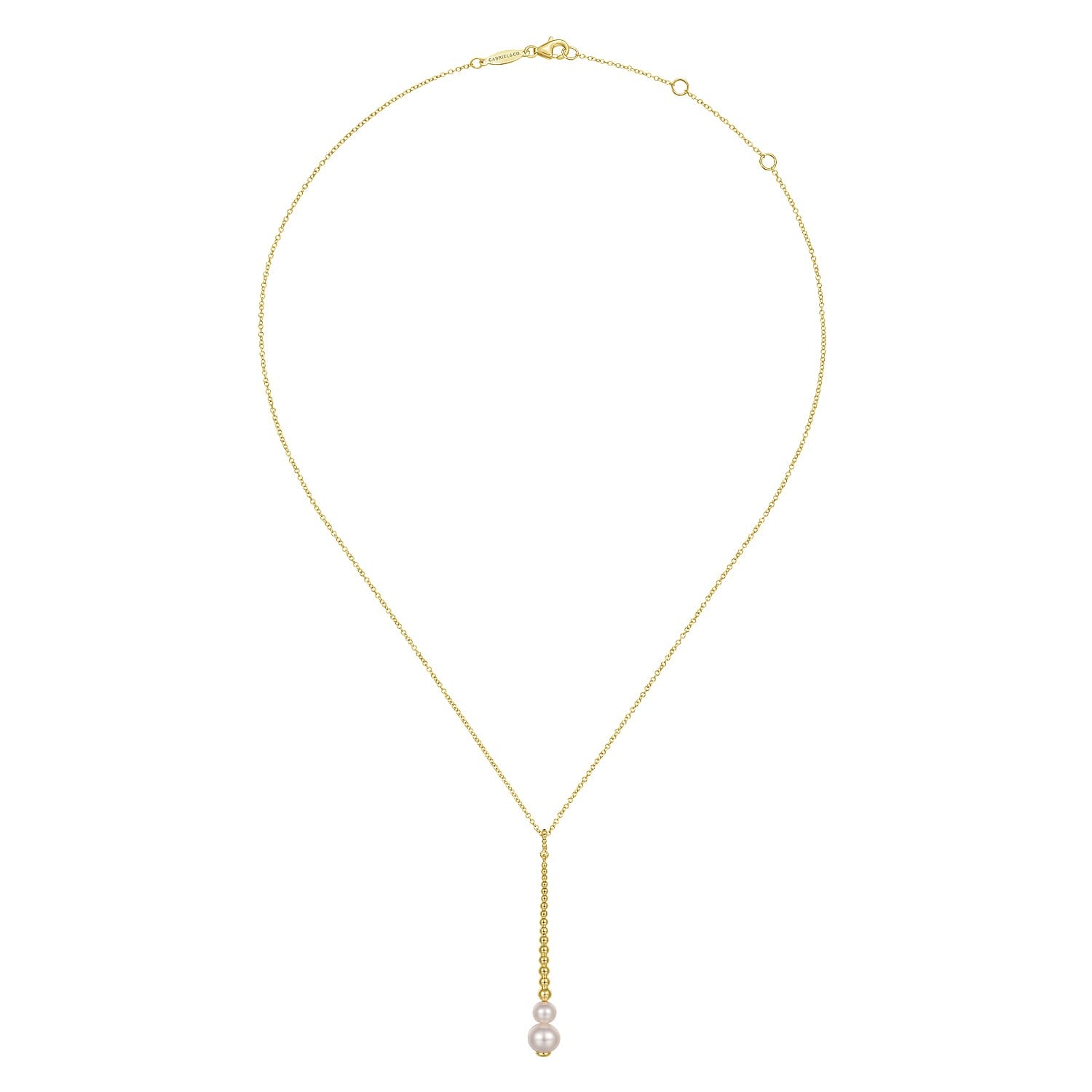 Gabriel & Co. 14K Yellow Gold Bujukan Pearl Drop Necklace