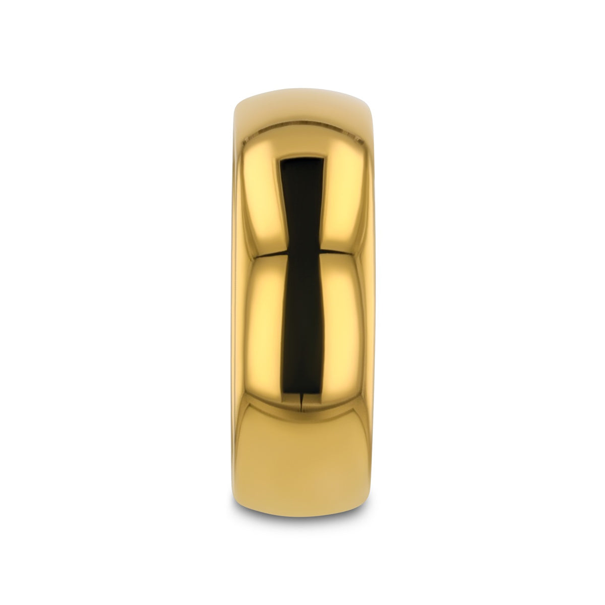 ORO Traditional Domed Gold-Plated Tungsten Carbide Wedding Ring - 4mm - 10mm