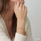 3/4 Ctw Paperclip Link Round Cut Diamond Aeris Gold Fashion Bracelet in 14K Yellow Gold
