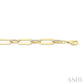 3/4 Ctw Paperclip Link Round Cut Diamond Aeris Gold Fashion Bracelet in 14K Yellow Gold