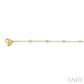 1/4 Ctw Circular Mount Round Cut Diamond Station Bracelet in 14K Yellow Gold