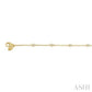 1/4 Ctw Circular Mount Round Cut Diamond Station Bracelet in 14K Yellow Gold